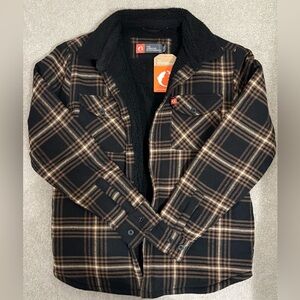 NWT AMERICAN OUTDOORSMAN FLEECE-LINED FLANNEL JACKET